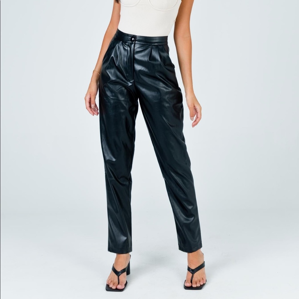 Princess Polly Love Club Pants Black